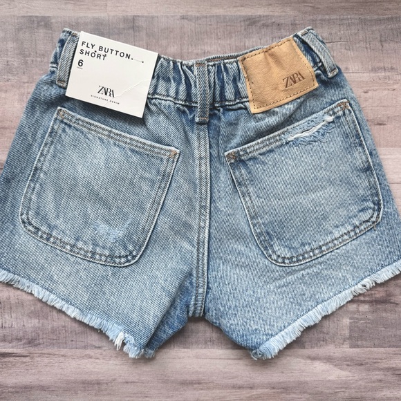 Zara Girls Distressed Shorts 6 - Picture 5 of 9